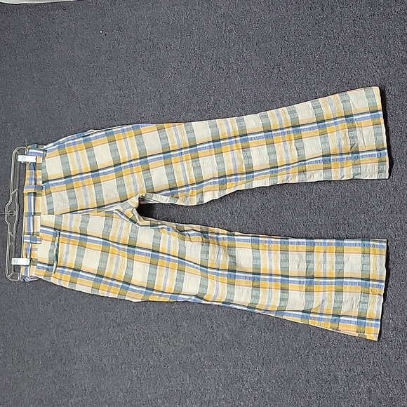 Vintage 1970's Plaid Men's Pants SeerSucker 3 Pockets Zip Closure (28 x 26) - Picture 3 of 17